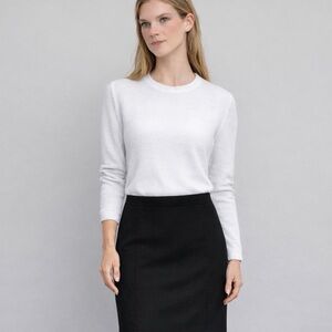 Benetton Black Pencil Skirt | Size 2/ 38 IT | Classic Office Lined | NWOT